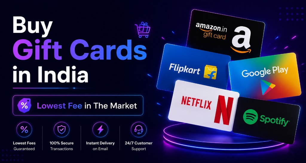 Buy gift cards in India